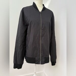 Club monaco black/graphite‎ bomber jacket